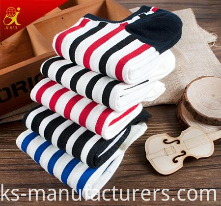 New Design Fashion Pattern Stripe Socks Men Ankle Socks